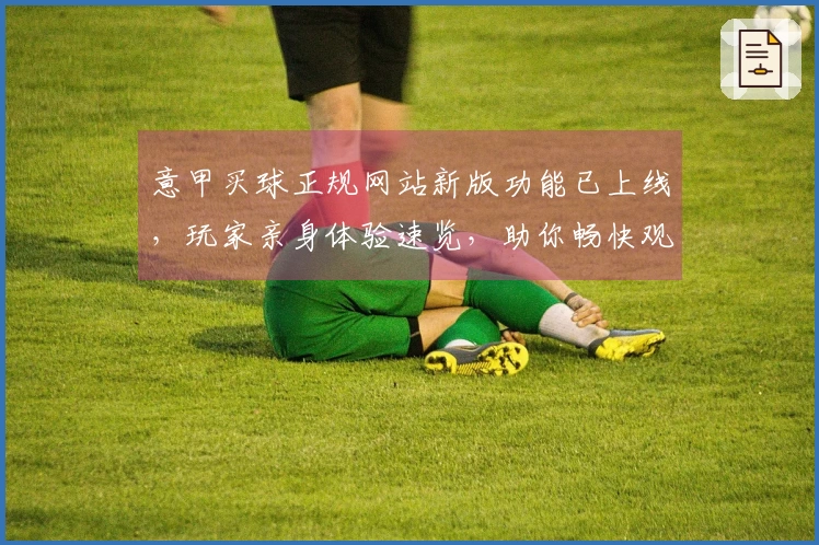 意甲买球正规网站新版功能已上线，玩家亲身体验速览，助你畅快观赛！